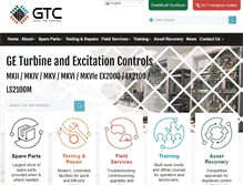 Tablet Screenshot of gasturbinecontrols.com